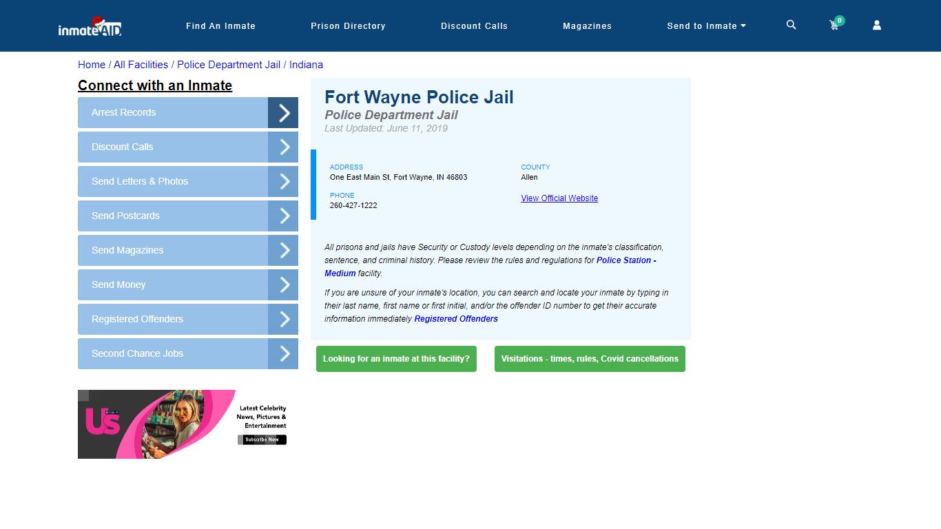 Fort Wayne Police Jail & Inmate Search - Fort Wayne, IN